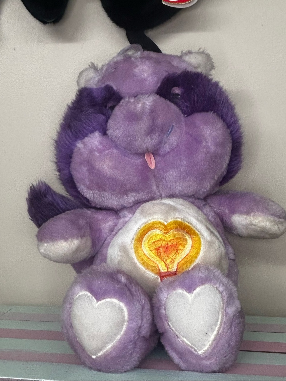 Care Bear Cousins Brightheart Racoon vintage plush